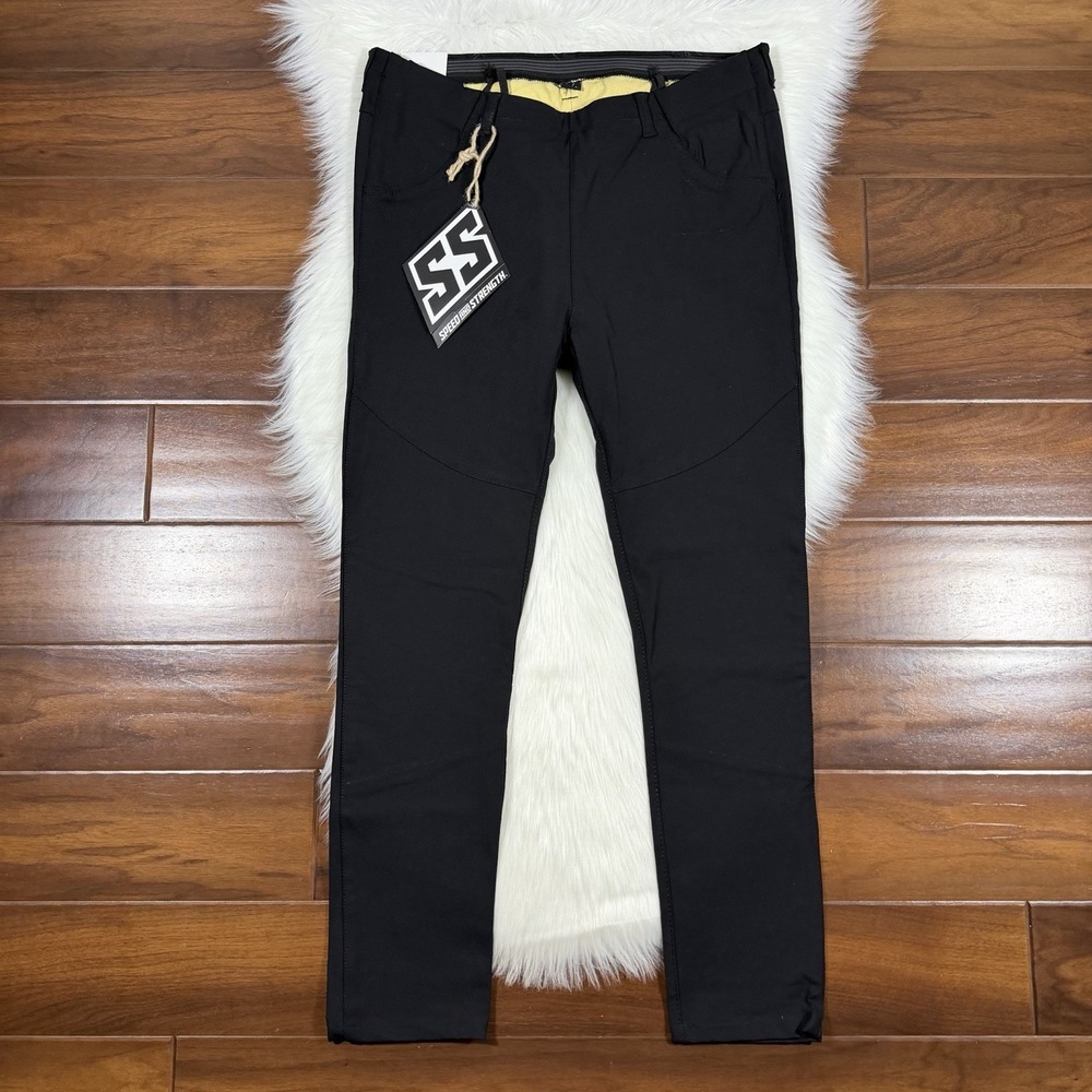 Speed and Strength Women's Size 10 R Black Comin In Hot Yoga Moto Pants